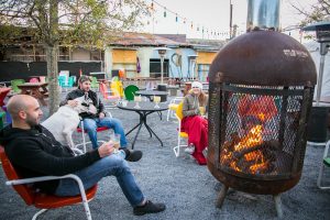 Outdoor Seating & Heating at The Tchoup Yard